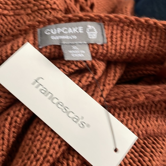 Cupcake Clothing Chunky Dropped‎ Shoulder V-Neck Knit Sweater - Picture 6 of 8